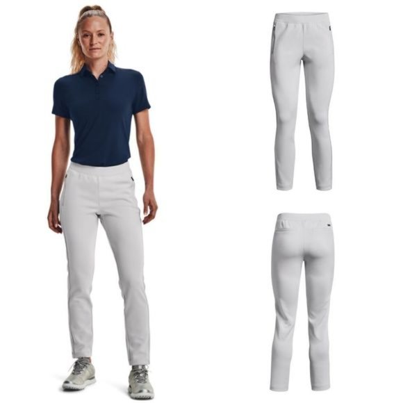 NWT UNDER ARMOUR Women's UA Links Pull-On Golf Pants in Halo Grey XXL - Picture 1 of 9